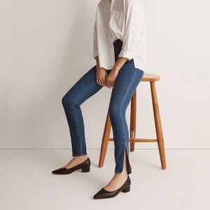 Il" High-Rise Roadtripper Supersoft in Medium Indigo Wash: Slit-Hem Edition 27